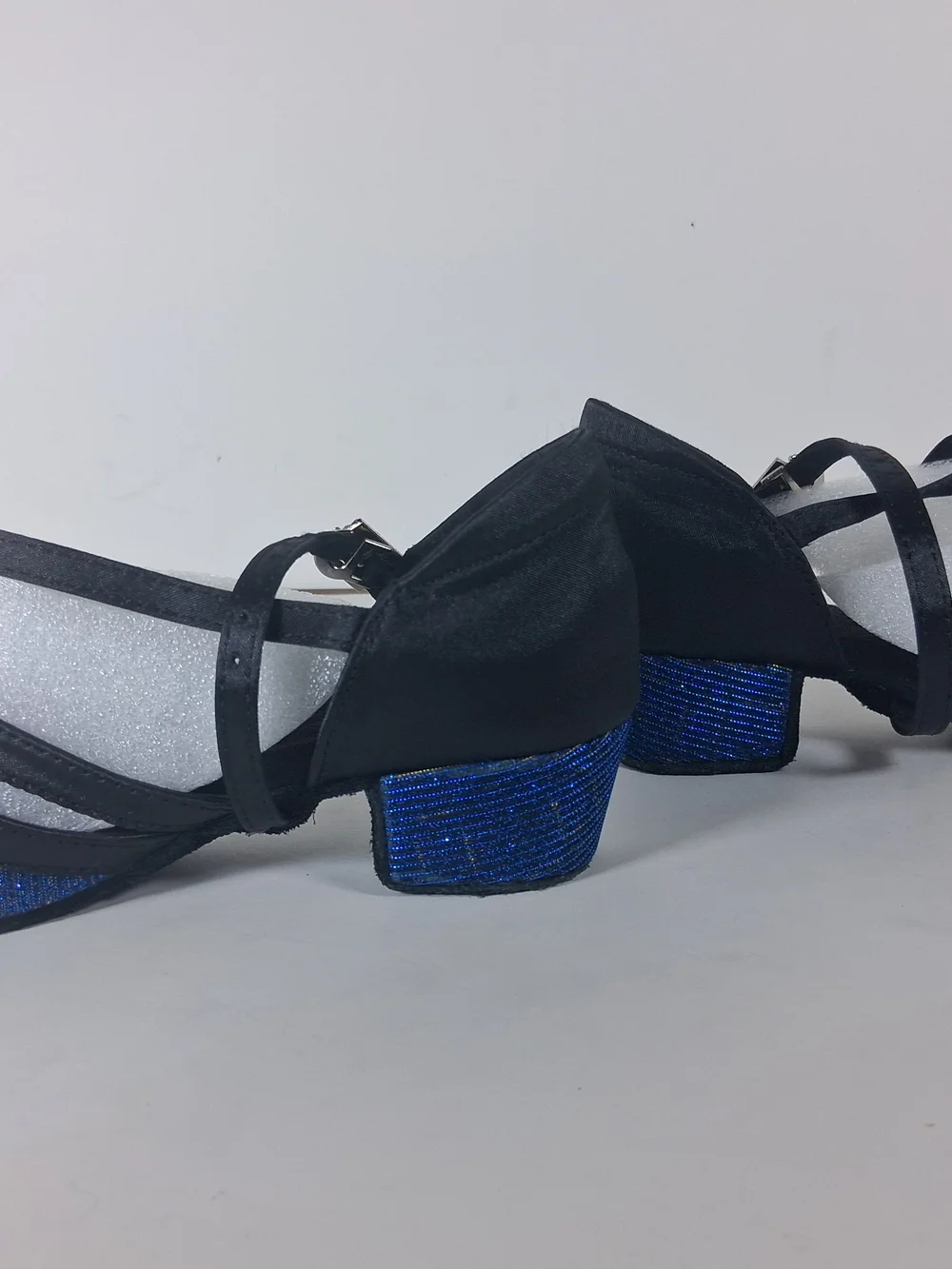 Black Strappy Jewel Buckle Toddler Sandals #175